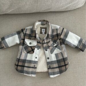 Banana Republic Infant Plaid Coat 6-12 months